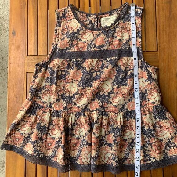 CURRENT/ELLIOTT - Mini Phoenix Floral Peplum Top - Picture 7 of 8